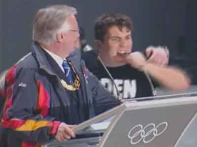 20060227 - Golden Palace infiltrates Winter Olympics Closing Ceremonies - Courtesy Unknown (submitted via web)
